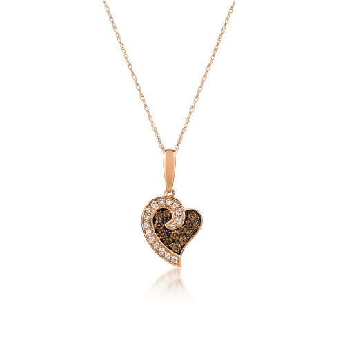 Le Vian® Chocolate Swirl Heart Pendant