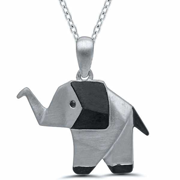 Origami Elephant Pendant
