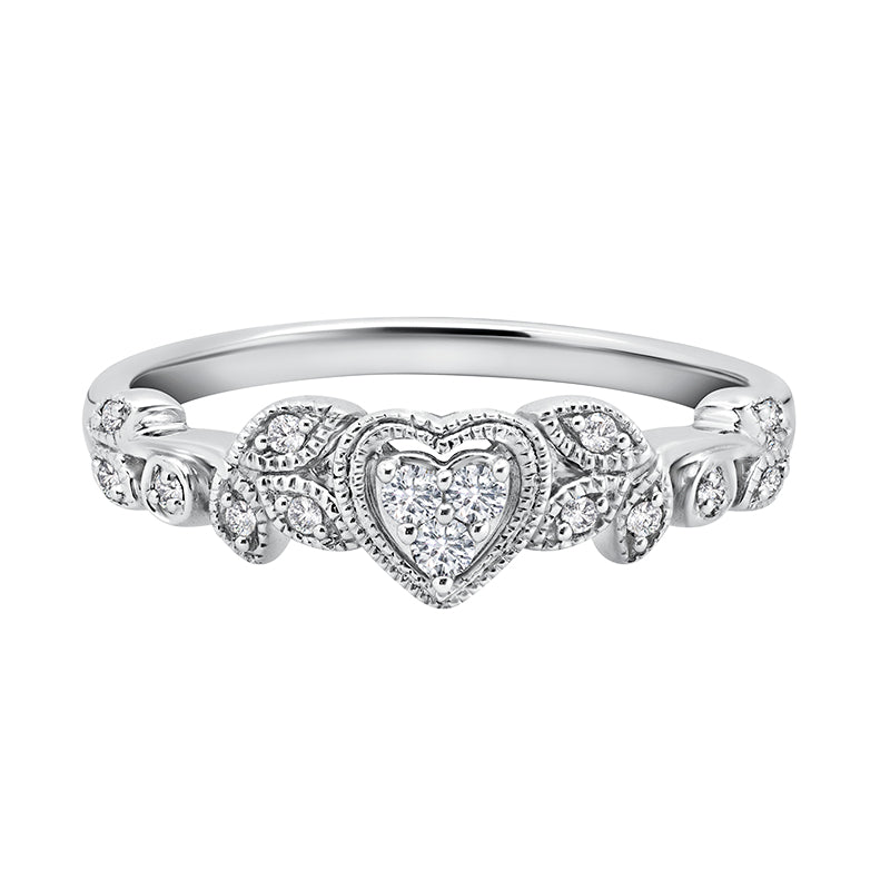 Round Diamond Heartfelt Promise Ring