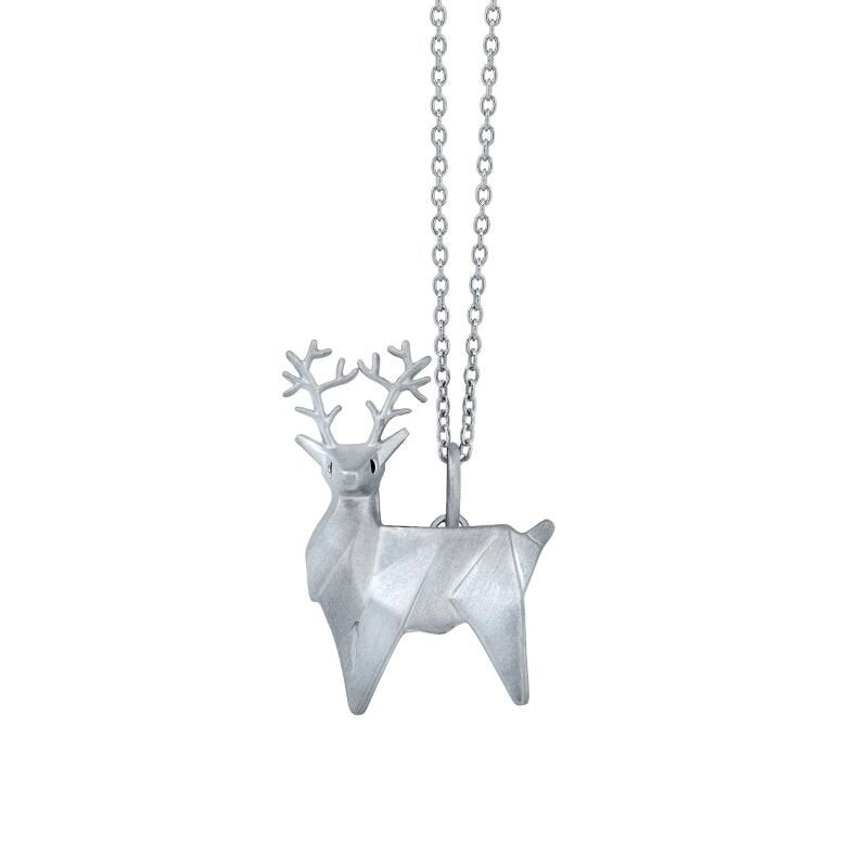Origami Reindeer Pendant