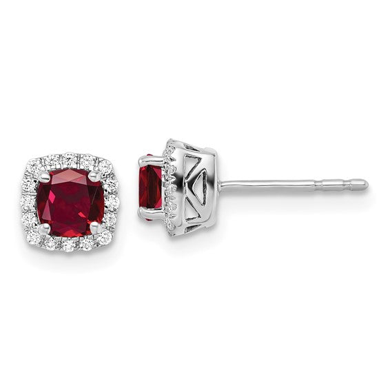 Scarlet Heat Ruby Earrings