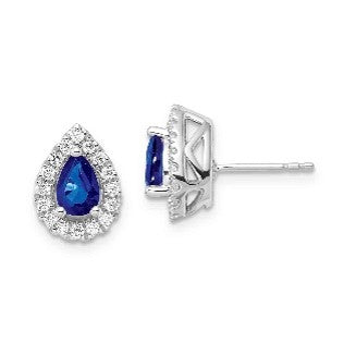 Sapphire Raindrop Earrings