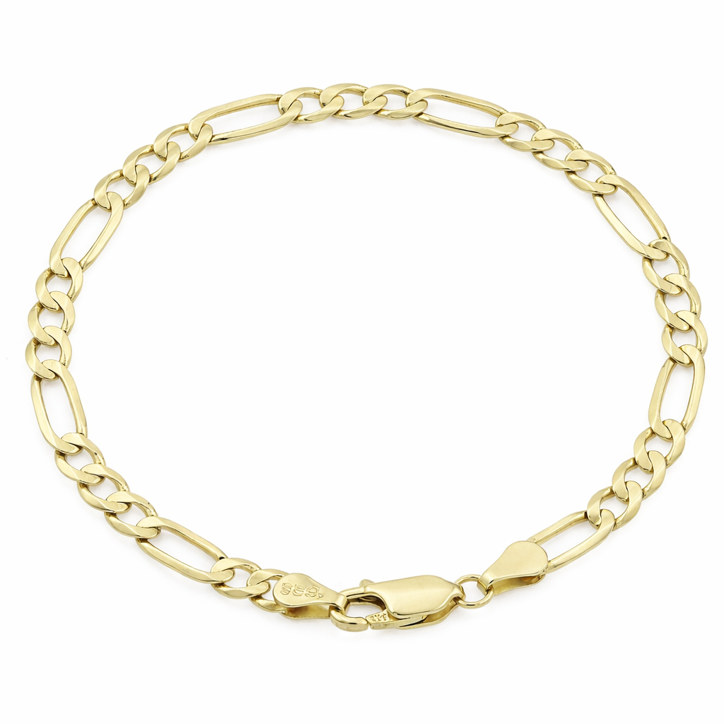 Golden Tempo Figaro Bracelet – Harry Ritchies
