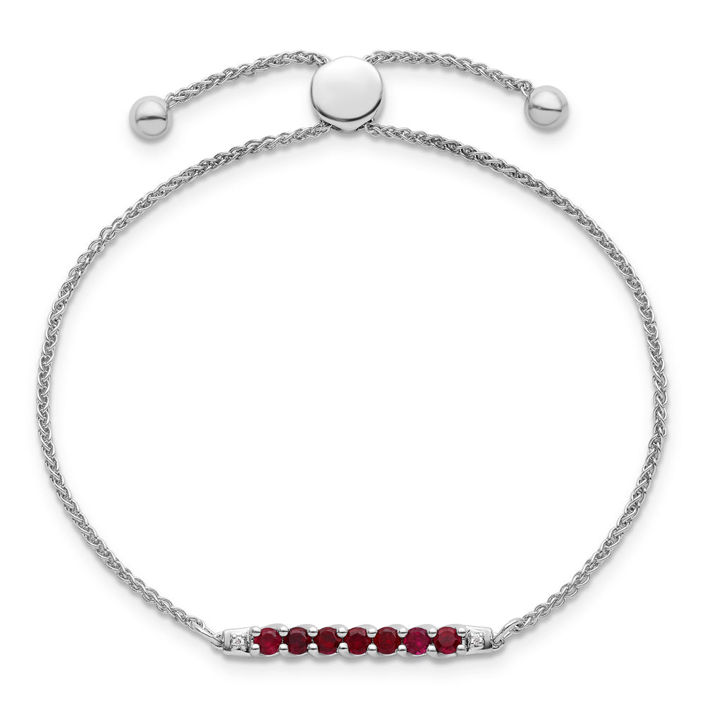 Love’s Horizon Ruby Bolo Bracelet