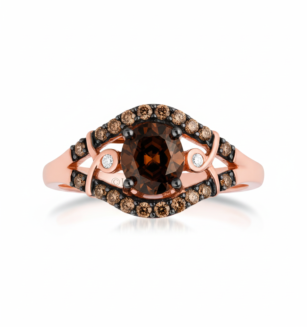 女王蜂　指輪　qb Luxury QB Ring Le Vian® Chocolate Mocha Eclipse Ring – Harry Ritchies
