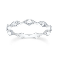 Shy Creation® Twilight Wave Diamond Band