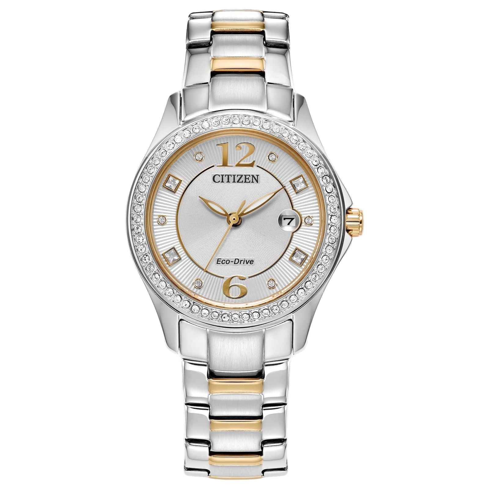 Citizen® Women's Crystal White Dial Watch