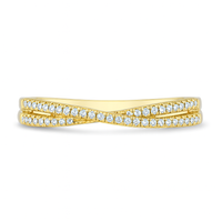 Shy Creation® Twinline Spark Diamond Band