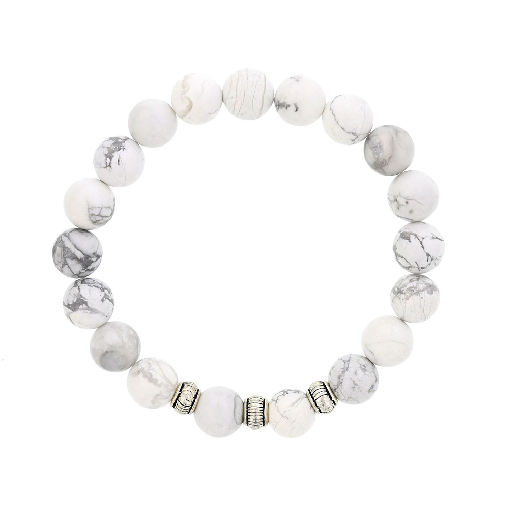 Dee Berkley® Tranquil White Howlite Bracelet – Harry Ritchies