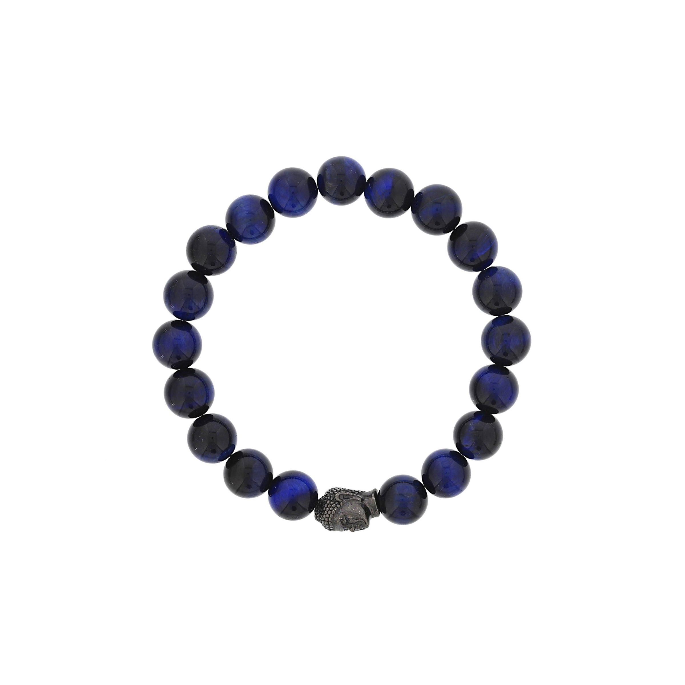 Dee Berkley® Blue Tiger Eye Buddha Bracelet