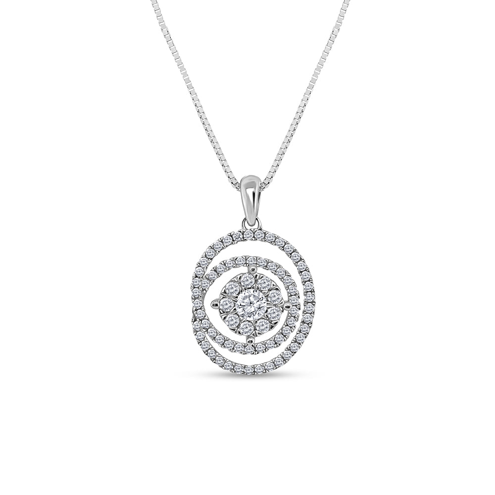 Two Hearts® Ice Orbit Diamond Pendant