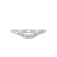 Crested Contour Diamond Band