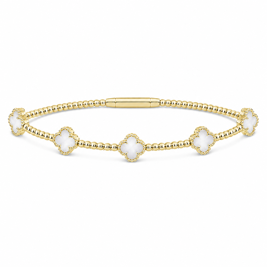 Flexie Clover Pearl Bracelet – Harry Ritchies