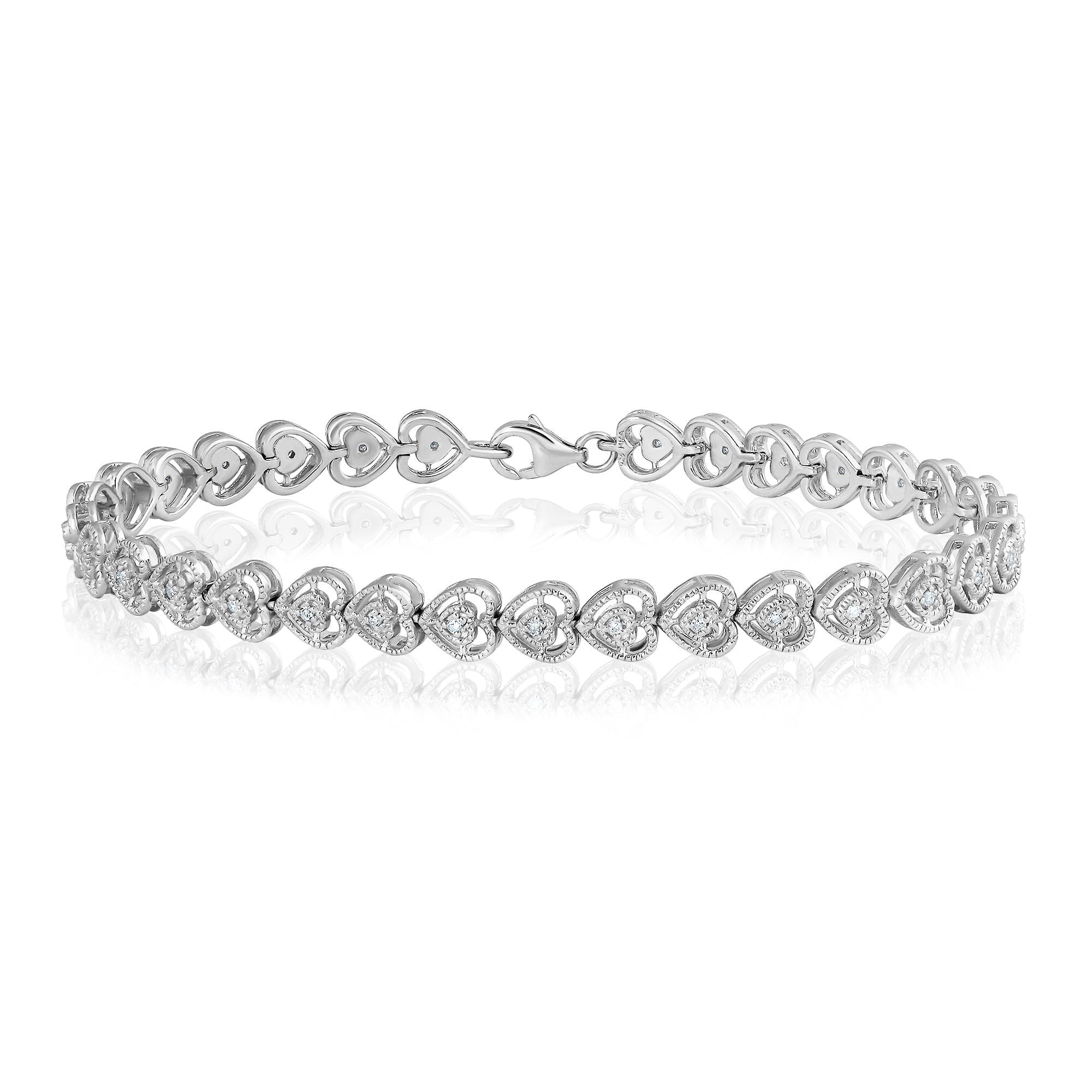 Endless Love Diamond Heart Bracelet