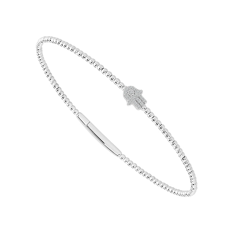 Flexie Hand of Fatima Diamond Bracelet