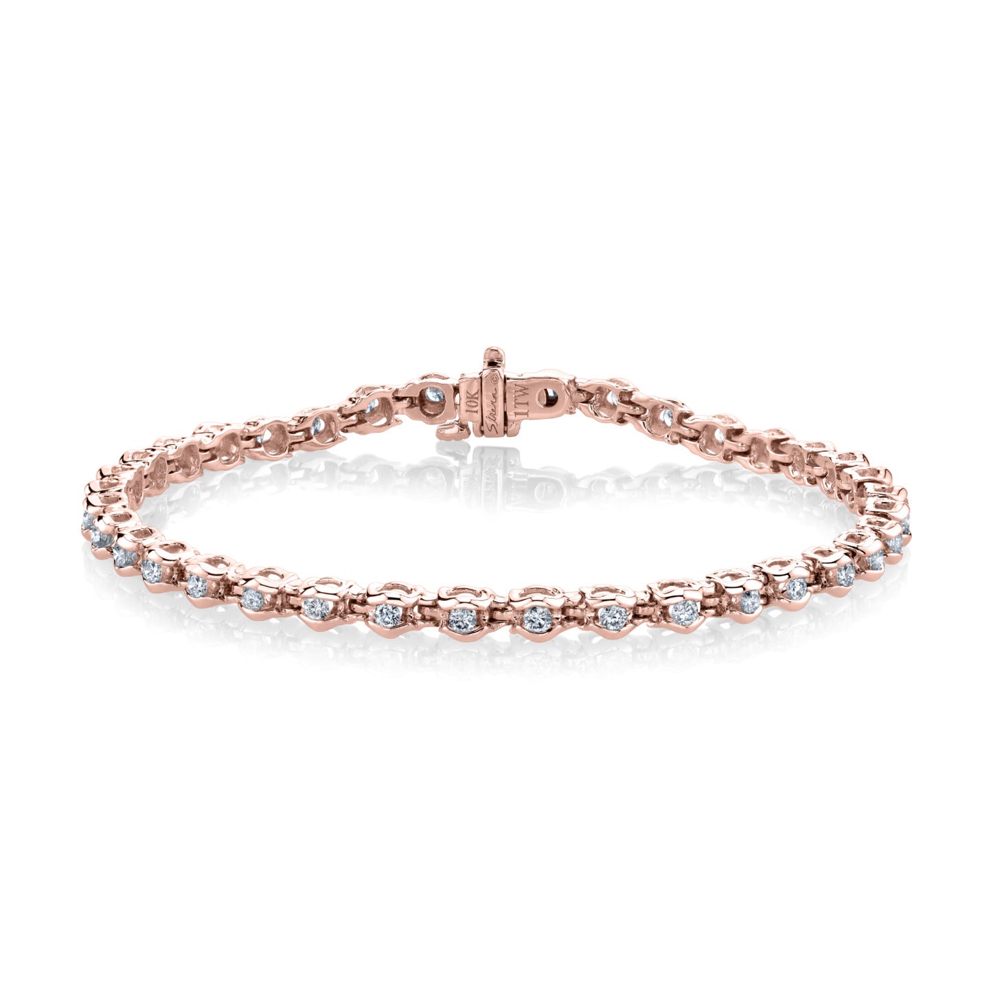Blush Radiance Diamond Tennis Bracelet