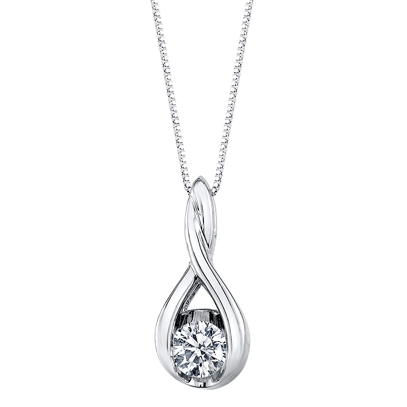 Sirena® Eternal Twist Diamond Pendant
