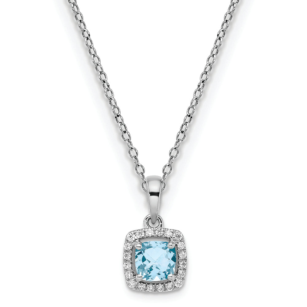 Lagoon Mist Aquamarine Pendant