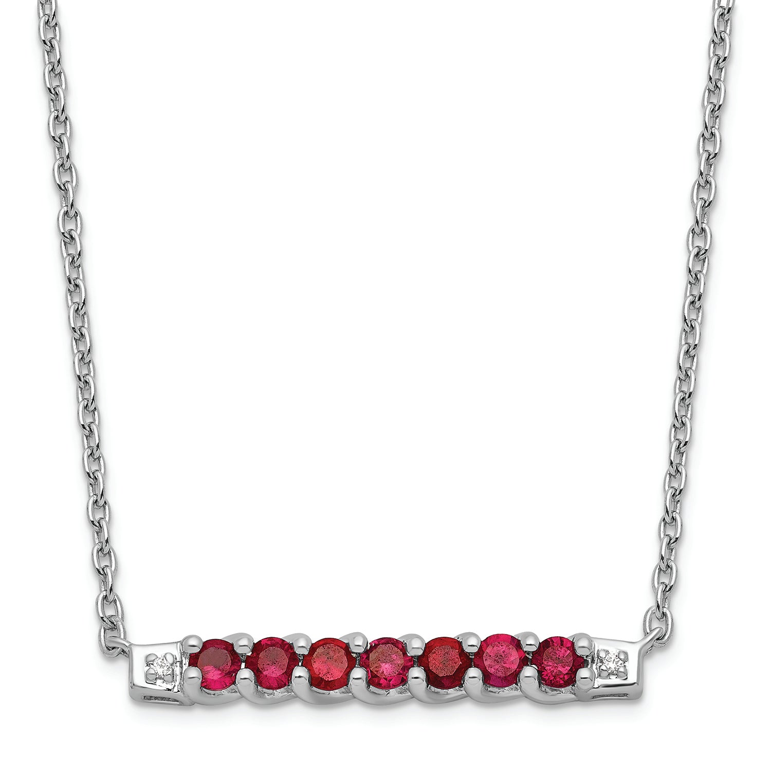 Lover's Horizon Ruby Necklace