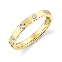 Shy Creation® Bezel Horizon Diamond Band