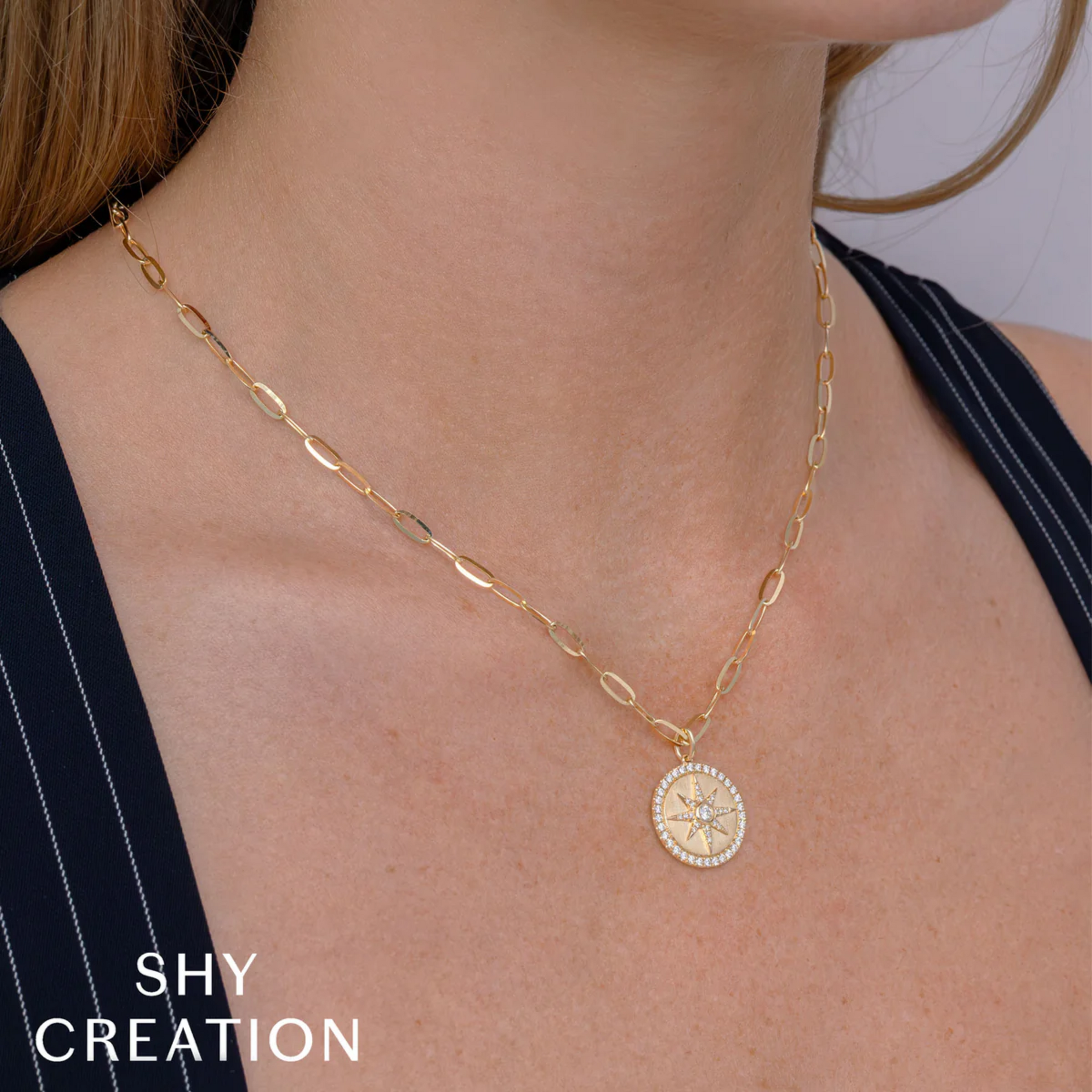 Shy Creation® Solstice Star Medallion Pendant