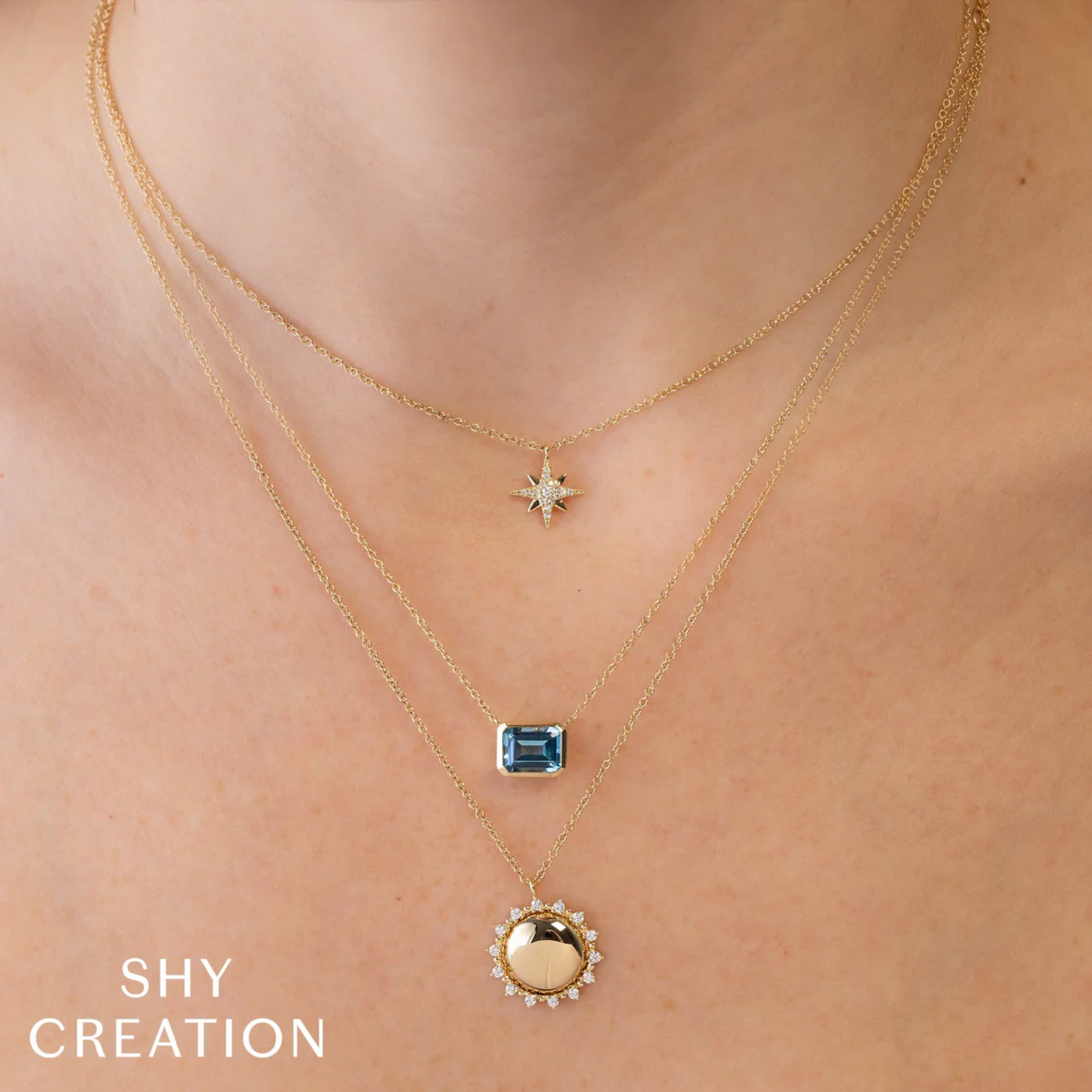 Shy Creation® North Star Diamond Pendant