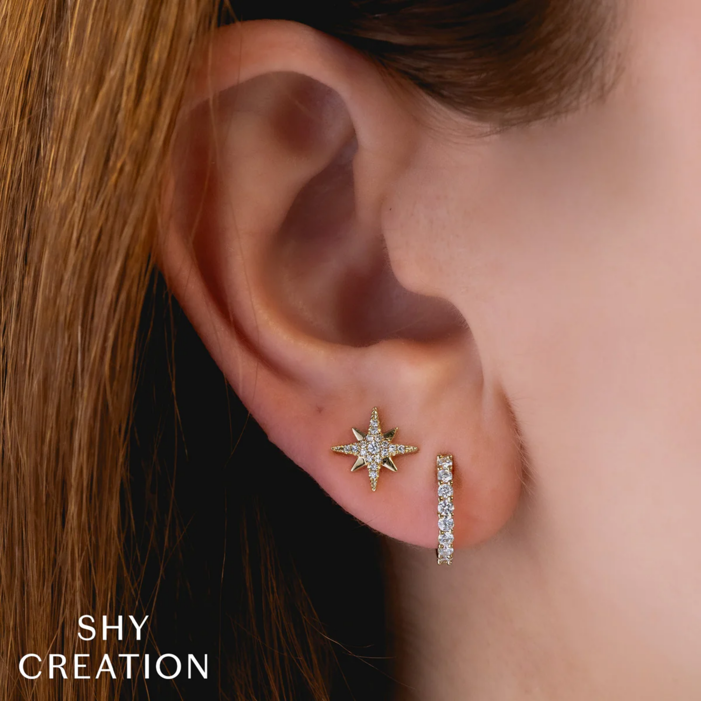 Shy Creation® North Star Diamond Studs