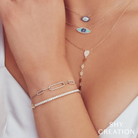 Shy Creation® Luster Link Diamond Bolo Bracelet