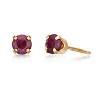 Rosefire Ruby Stud Earrings