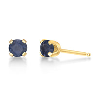 Midnight Sapphire 14K Stud Earrings