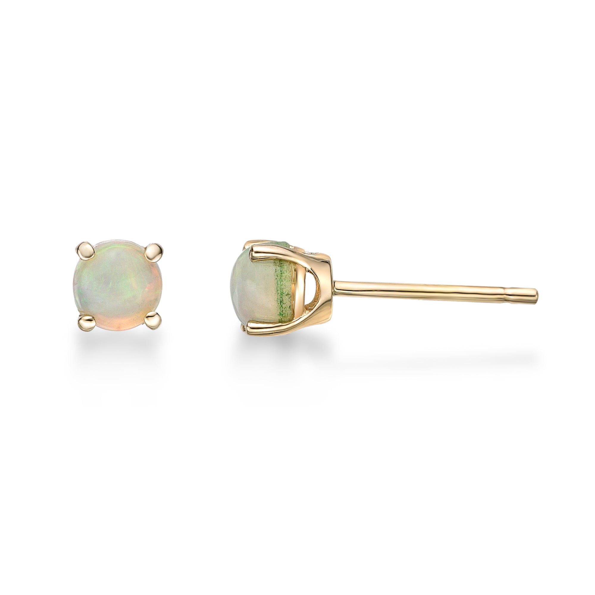 Ethereal Opal 4mm Stud Earrings