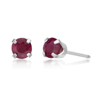 Rosefire Ruby Stud Earrings