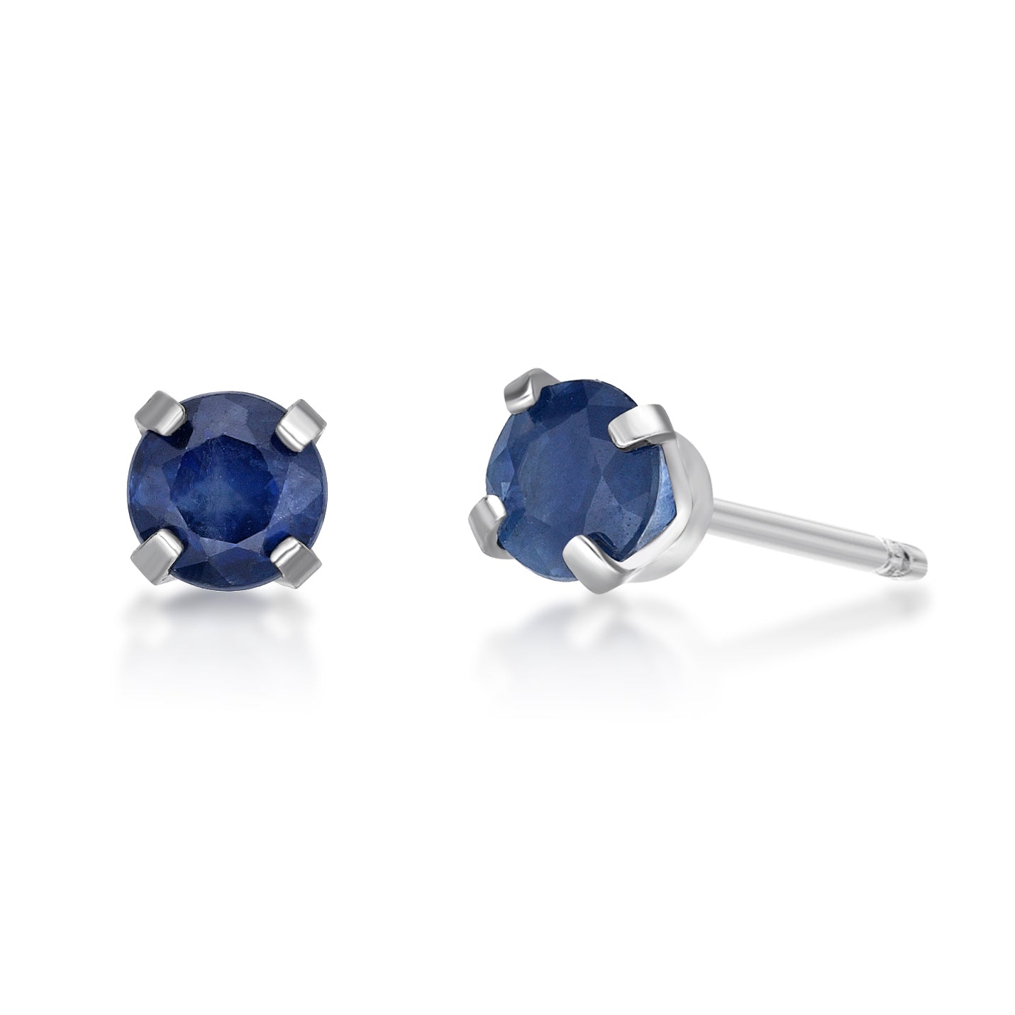 Midnight Sapphire 14K Stud Earrings