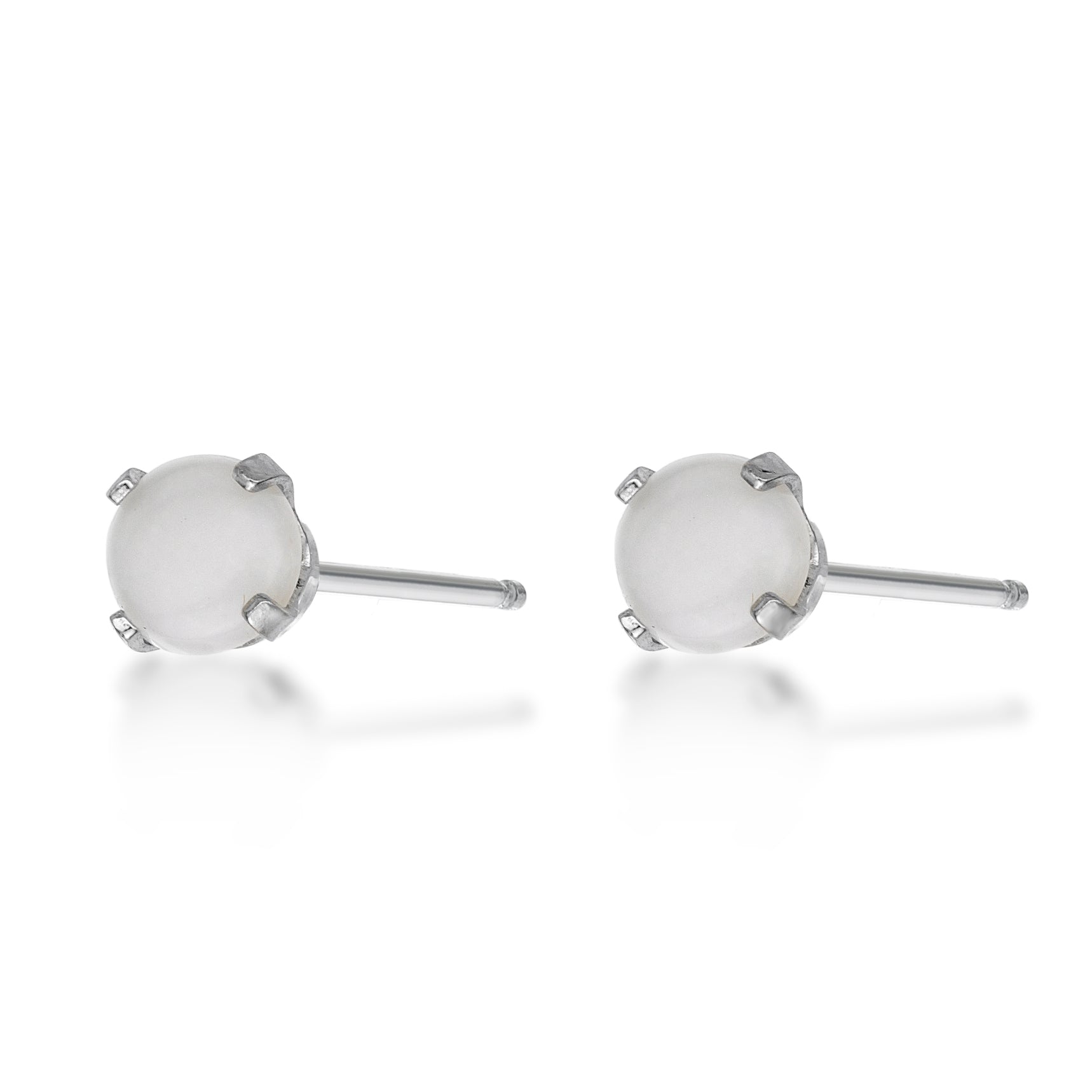 Ethereal Opal 4mm Stud Earrings