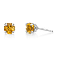 Sunflare Citrine Stud Earrings