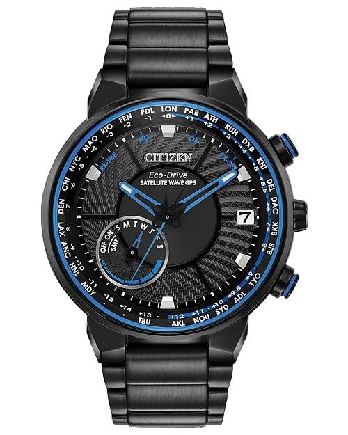 希少 CITIZEN サテライトウェーブ GPS電波ソーラー ブラック/ブルー Citizen® Blue Dial GPS Freedom Men's Watch – Harry Ritchies