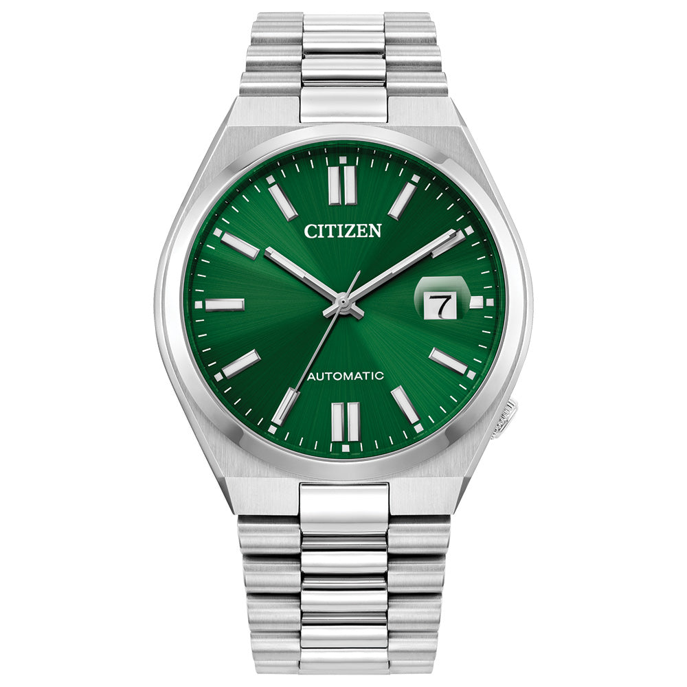 【CITIZEN クォーツ置き時計 グリーン】 Citizen® Tsuyosa Green Dial Men's Watch – Harry Ritchies