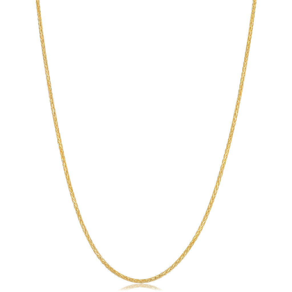 Luxury Wheat Chain bread Gold Hair Chain New ✨✨ Braided Wheat Chain Necklace in 14K Gold - Samsclub.com main image 2