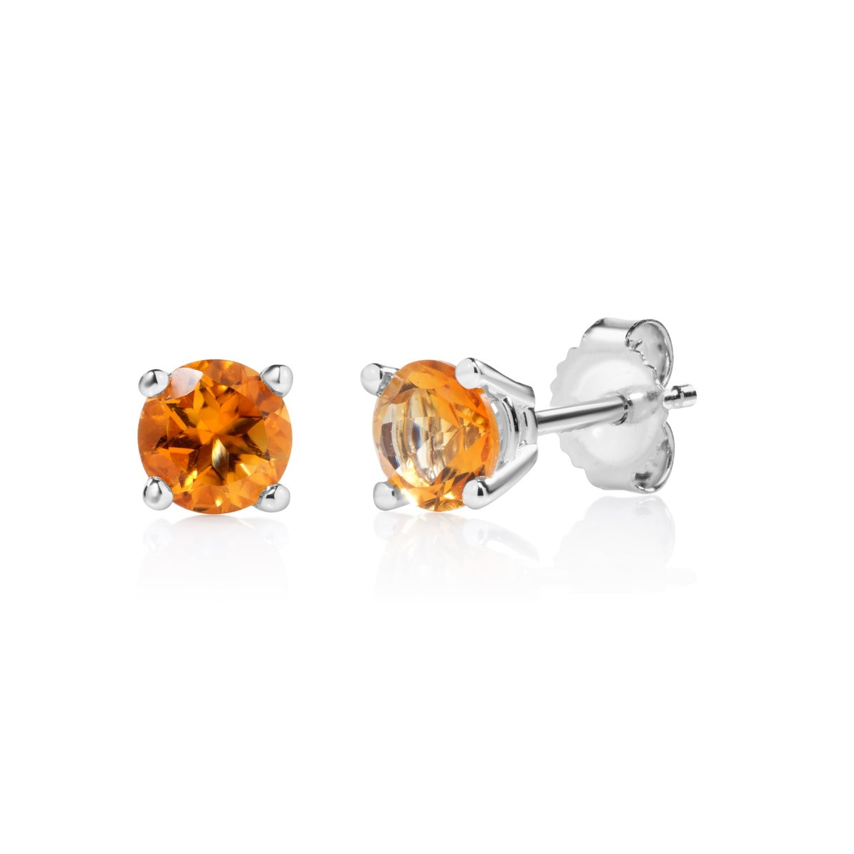 Golden Ray Citrine 10K Stud Earrings