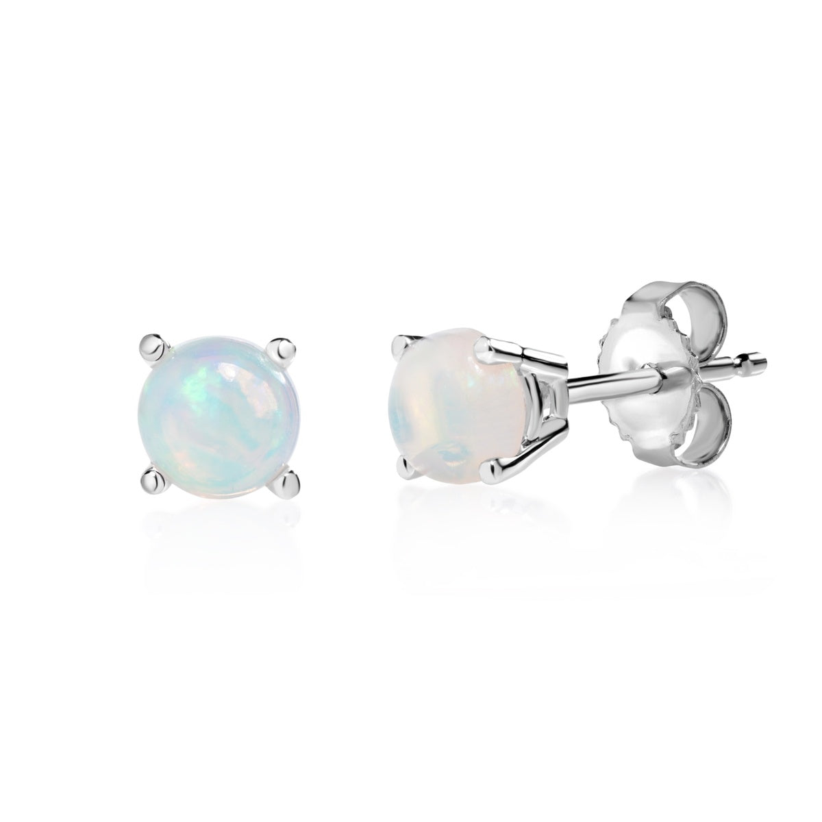 Moonfire Opal 10K Stud Earrings