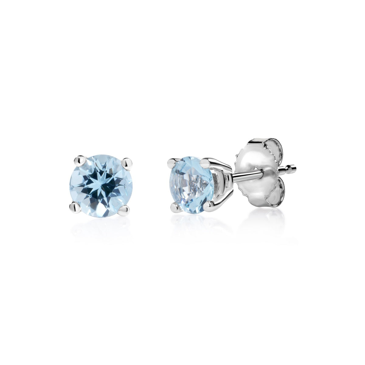 Tidefall Aquamarine 10K Stud Earrings