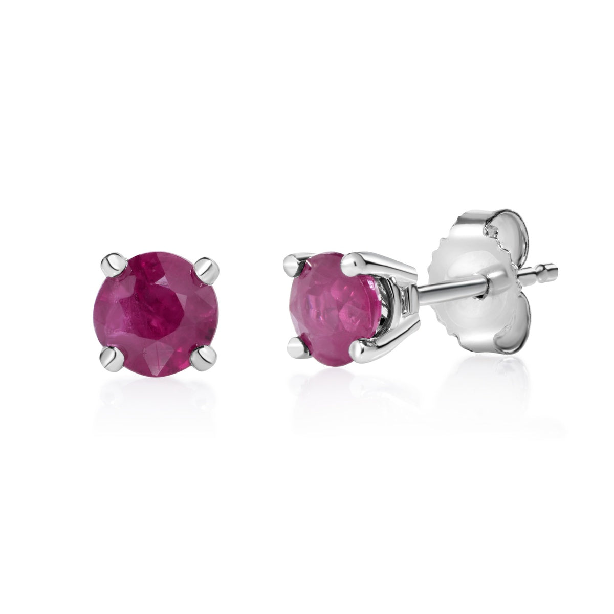 Roseflame Ruby 10K Stud Earrings