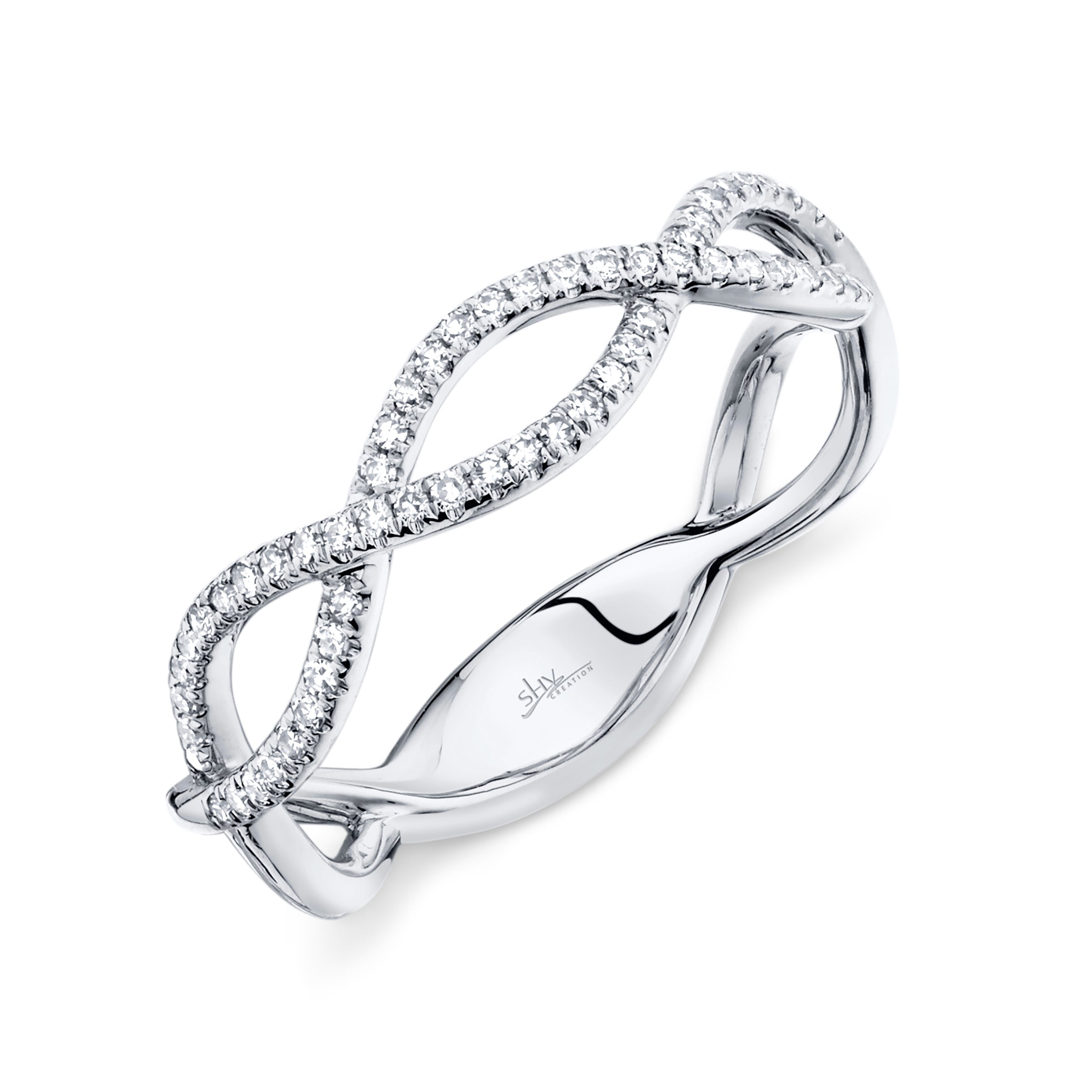 Shy Creation® Infinity Weave Diamond Band