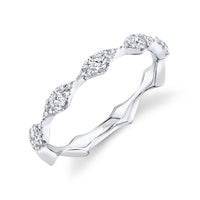 Shy Creation® Twilight Wave Diamond Band