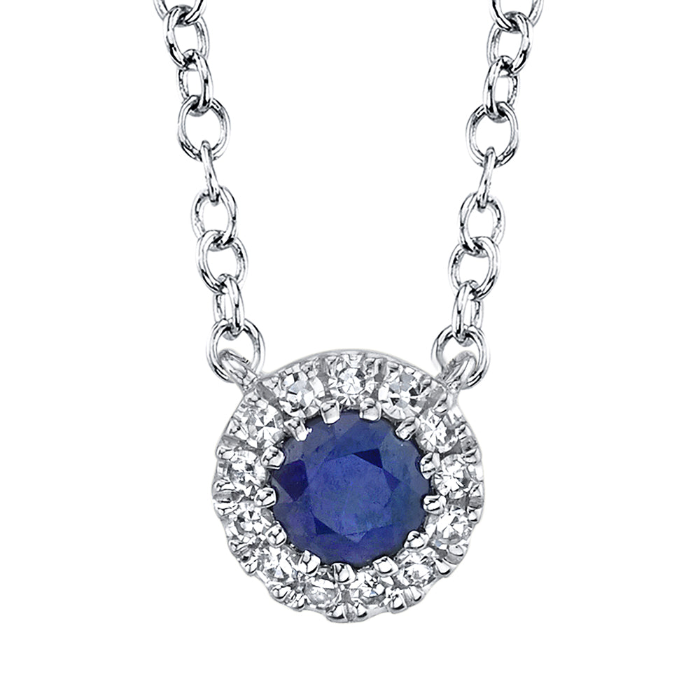 Shy Creation® Starlit Sapphire Pendant Necklace