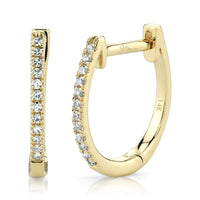 Shy Creation® Petite Pavé Classic Hoops