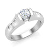 Love Story® IceBridge Round Diamond Engagement Ring