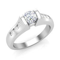 Love Story® IceBridge Round Diamond Engagement Ring