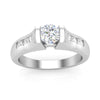 Love Story® IceBridge Round Diamond Engagement Ring