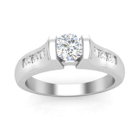 Love Story® IceBridge Round Diamond Engagement Ring